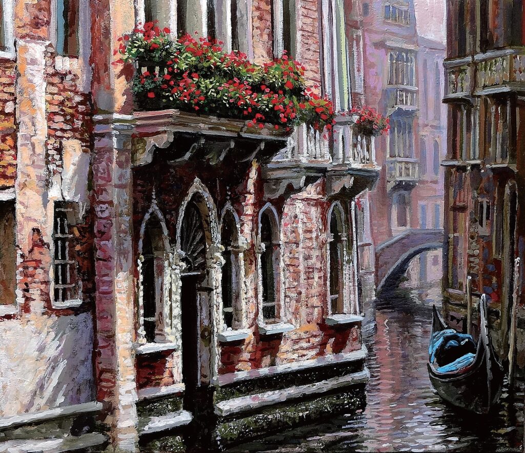 「ヴェネチアにて」Ｐ10・油彩