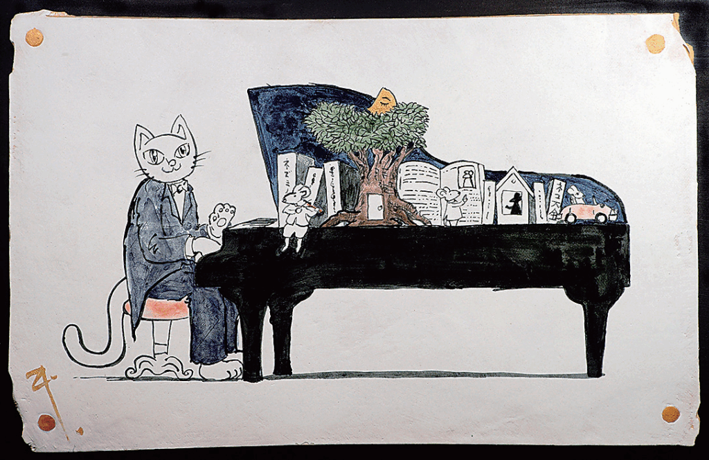 「ピニャニスト」陶板w355×223cm(額w43×295×d2cm)